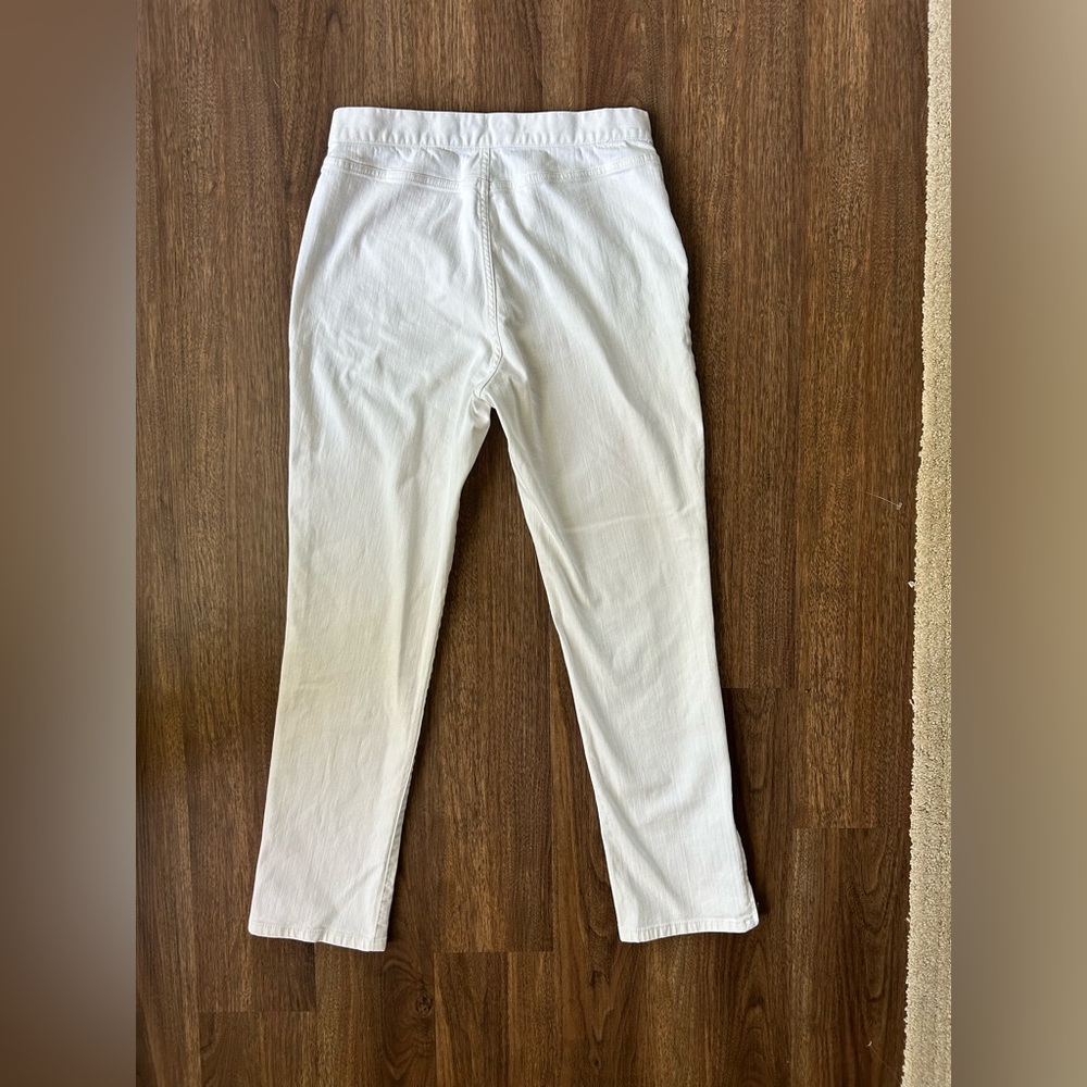 RALPH LAUREN JEANS CO White Straight Leg Capris Bareback Preppy Old Money Size 6 - Picture 13 of 15